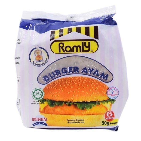 Ramly Chicken Burger 50G (6 Pieces)